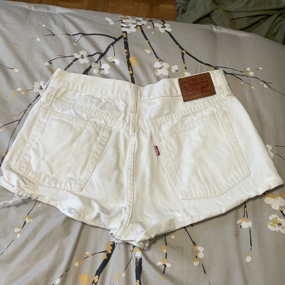 Levi’s white denim shorts. Very little stretch. - Picture 2 of 3